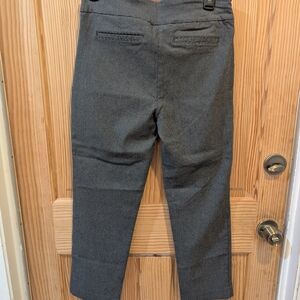 Hilary Radley Black and Gray Straight Leg Pants Tailored Design